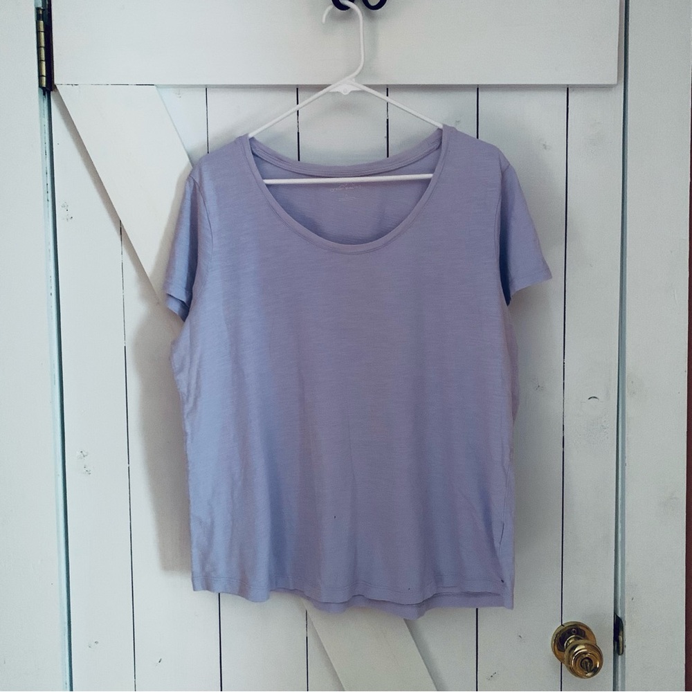 Boho Lavender Plain T-Shirt Pretty Gorpcore Distressed Sustainable